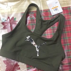 Puma sport bra army green / olive green